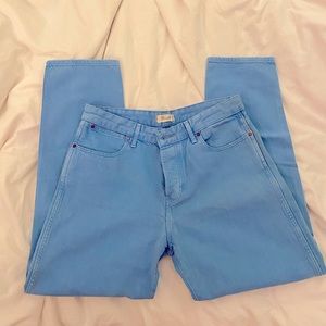 Wrangler crop straight leg cropped denim jeans 28